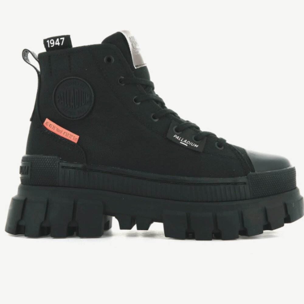 Palladium Revolt Hi Tx Sneaker Boots 97242-010 S14 Black Shoes Womens Stompers - Picture 5 of 16